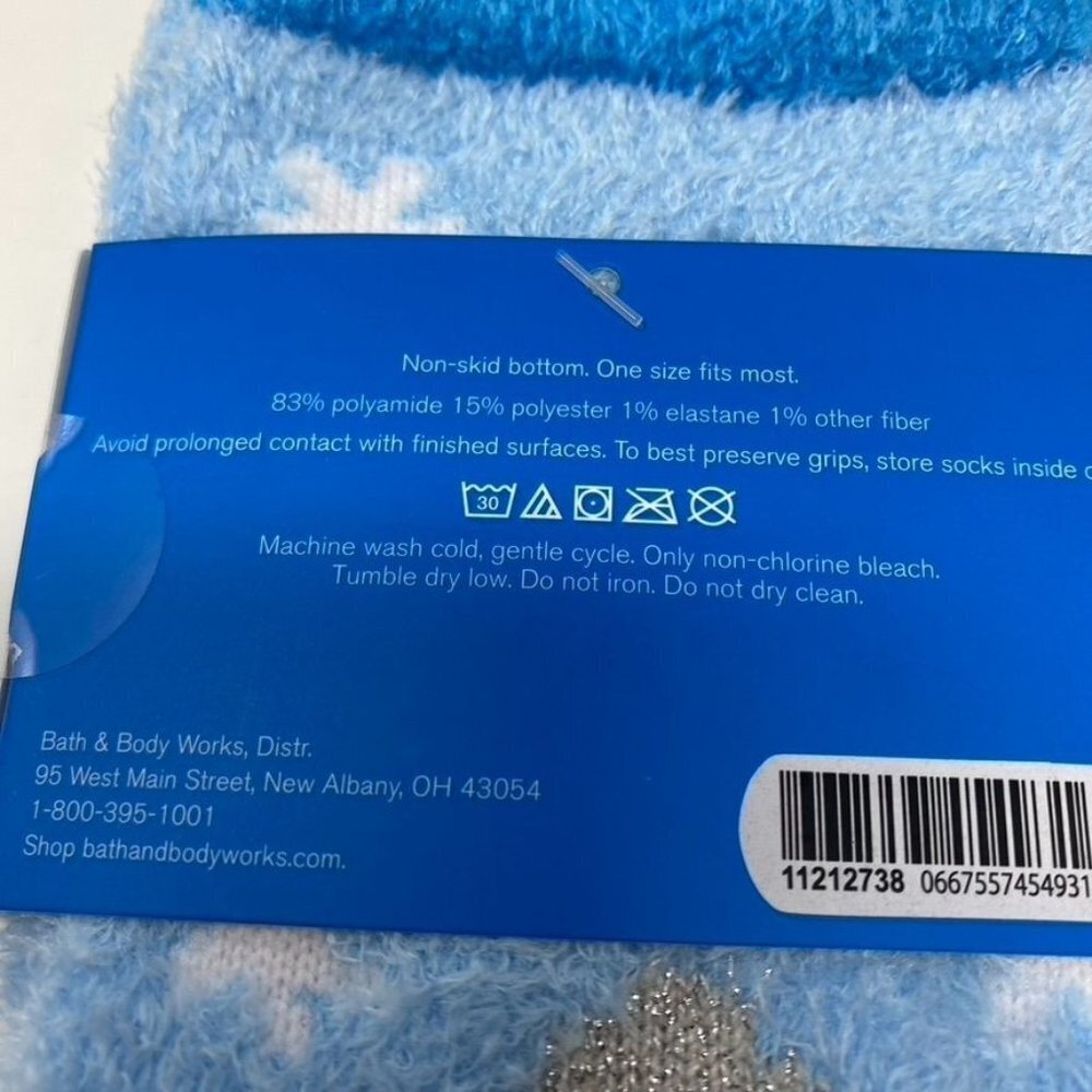 Bath & Body Works Winter Holiday Shea-Infused Lounge Socks OS  B34 - Picture 5 of 13